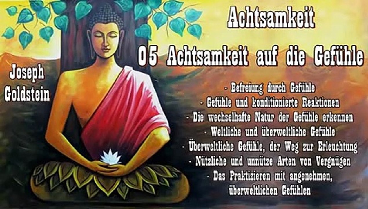 Achtsamkeit 05 Achtsamkeit auf die Gefühle - Joseph Goldstein - Hörbuch