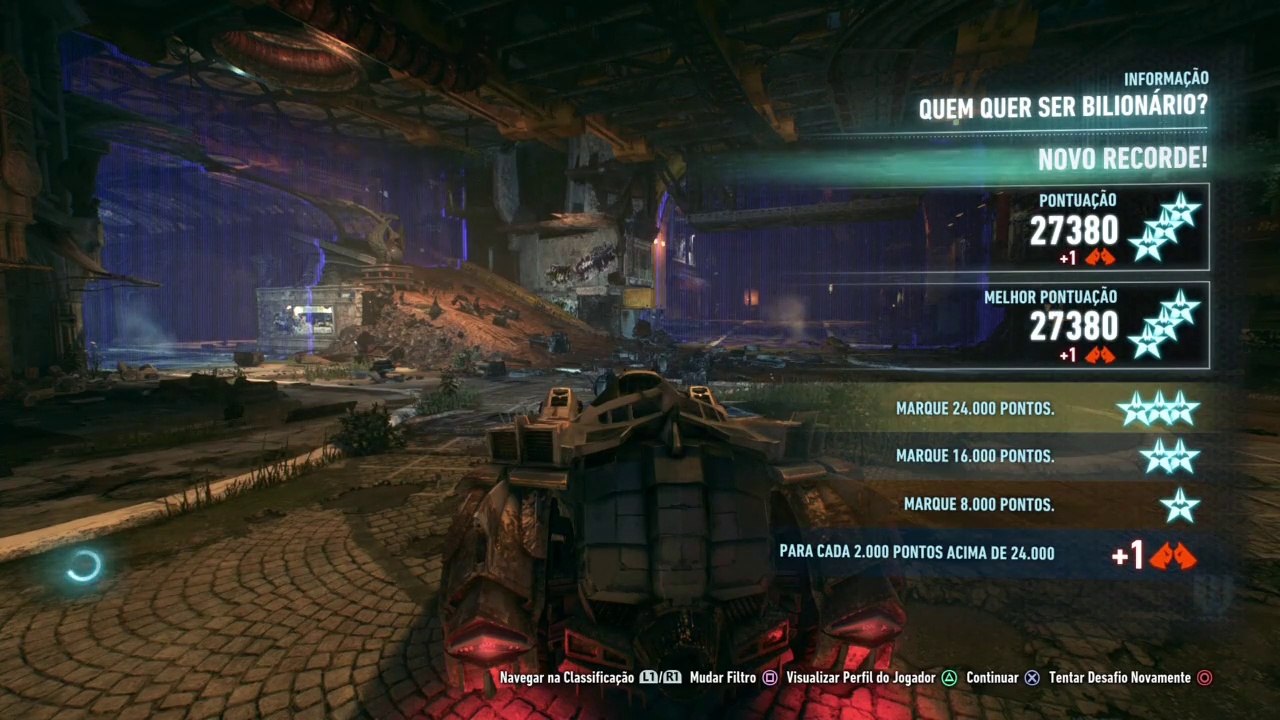 AR Challenges - Slumdog Billionaire - 3 stars - Batman: Arkham Knight