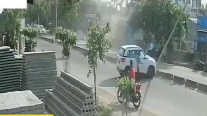 సదాశివపేట: శివారులో రోడ్డు ప్రమాదం.. సీసీ ఫుటేజీ వైరల్