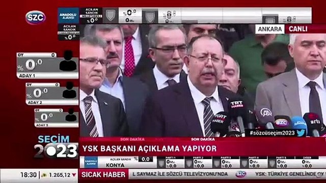 YSK Başkanı Ahmet Yener'den açıklama