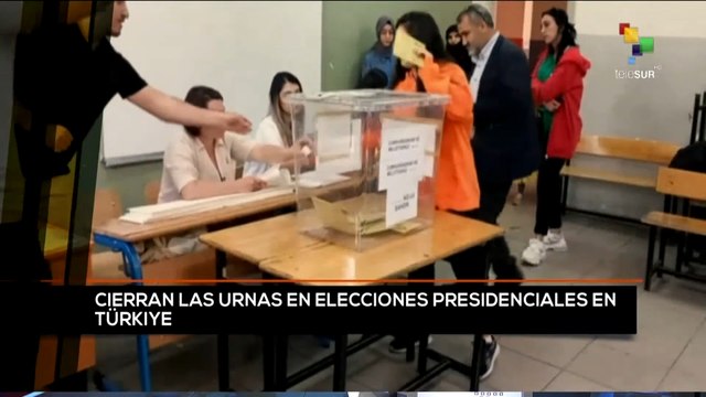 teleSUR Noticias 11:30 14-05: Cierran urnas en elecciones presidenciales en Türkiye