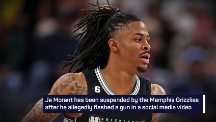 Breaking News - Grizzlies suspend Ja Morant
