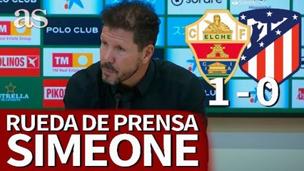 Tải video: Rueda de prensa de Simeone tras el Elche vs. Atlético de Madrid de LaLiga Santander