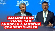 Ekrem İmamoğlu ve Mansur Yavaş'tan Anadolu Ajansı'na Zehir Zemberek Sözler!