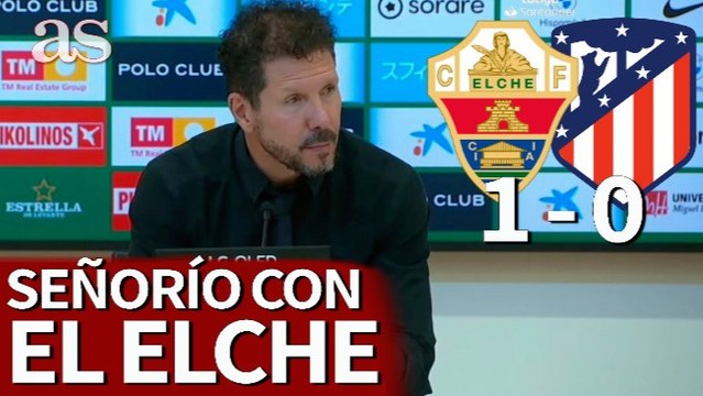 Dicen que carece de señoría pero esto habla muy bien de él: Simeone y la victoria del Elche