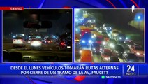 Cierre de la Av. Faucett: conoce las rutas alternas habilitadas desde este 15 de mayo