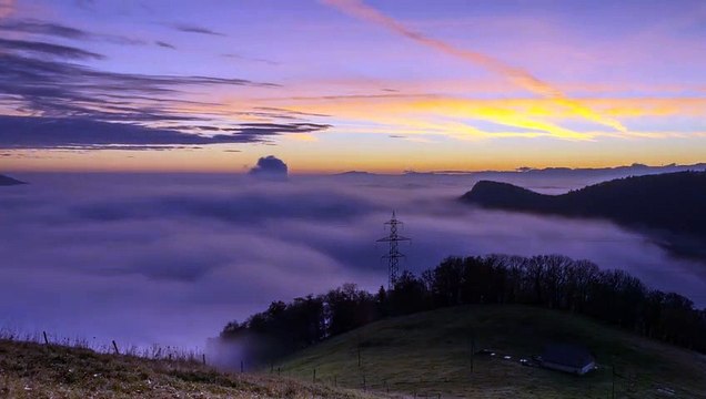 Colorful Alpine Sunrise Timelapse 4K
