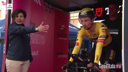 Tour d'Italie 2023 - Primoz Roglic : "A good time trial for me ! The general classification is not bad either, Evenepoel has a bit of a lead, but we are three just behind"