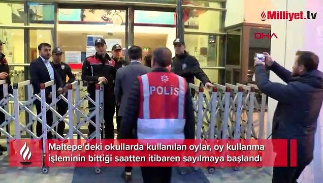 Maltepe İlçe Seçim Kurulu'na oylar getiriliyor