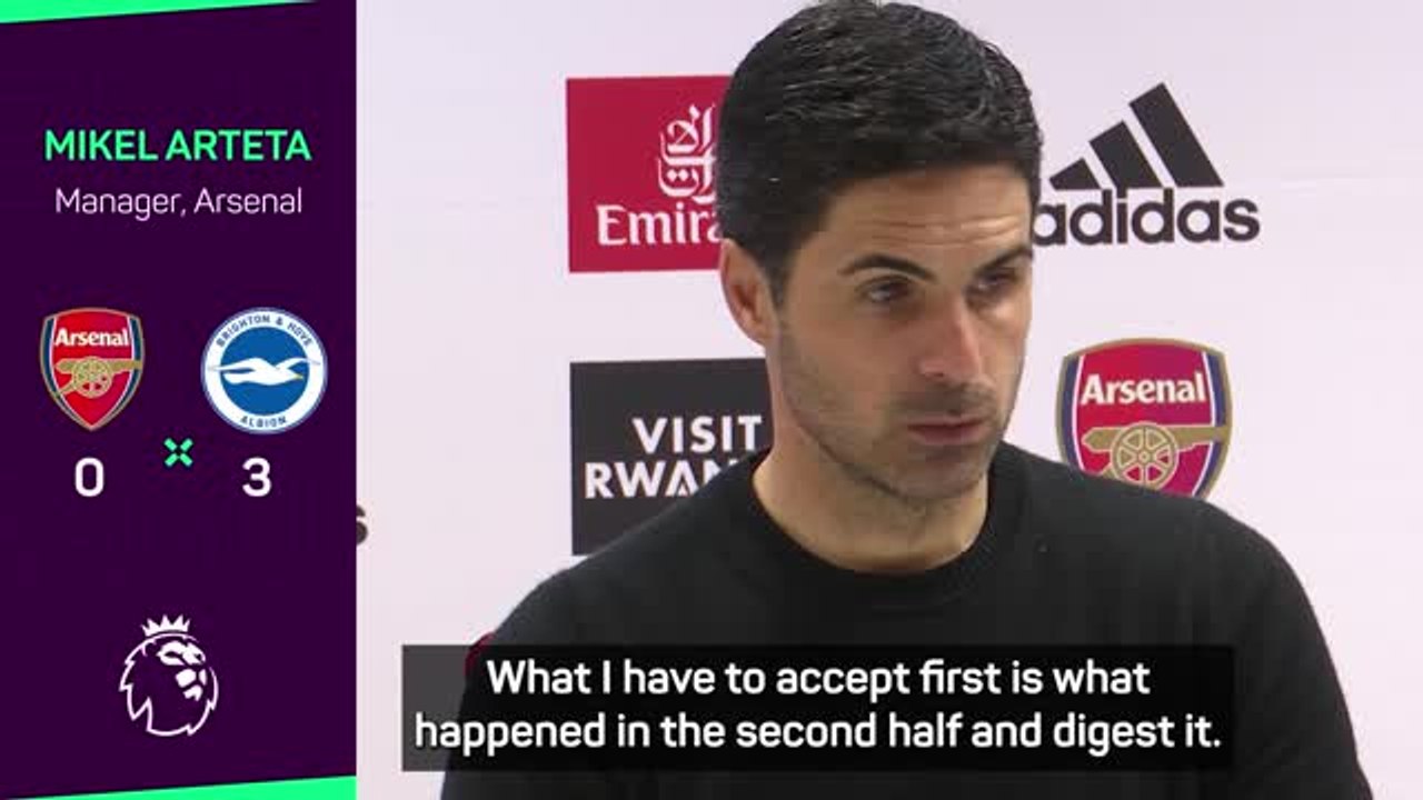 'At the moment it’s just frustration' - Arteta dejected as Arsenal challenge almost over