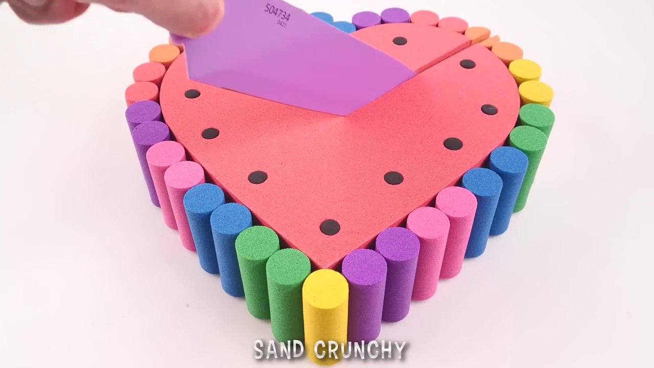 Very Satisfying and Relaxing Compilation | Kinetic Sand ASMR l How to make Rainbow Gift Cakes FROM Oddly Kinetic Sand INTO Clay Cutting ASMR