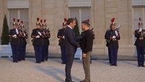 Zelensky meets Macron at Elysee Palace in a surprise visit to Paris