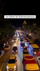 Kahramanmaraş'ta kesinleşmemiş seçim sonuçları kutlanıyor