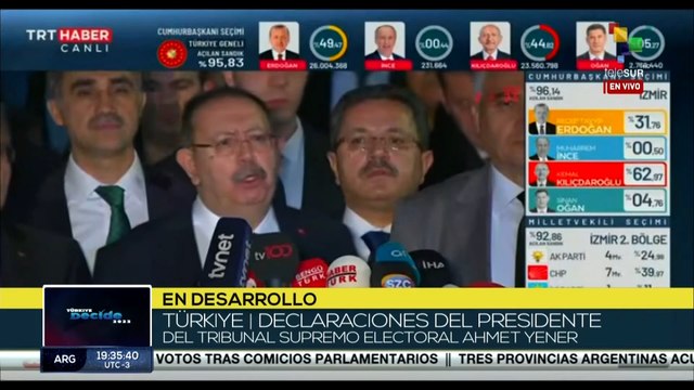 Türkiye: Continúa conteo de votos en comicios