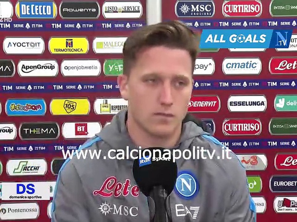 intervista Piotr Zielinski sul futuro di Spalletti 14/5/23