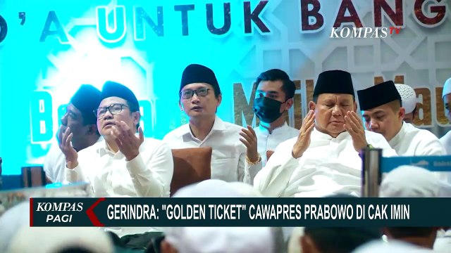Soal Cawapres Prabowo, Sekjen Gerindra: Cak Imin Pegang Golden Tiket