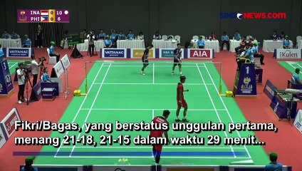Lolos ke Semifinal SEA Games 2023, Ganda Putra Indonesia Bekuk Filipina dalam 29 Menit