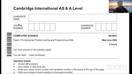 A level 9618 May June 2022 Paper 21  Solution