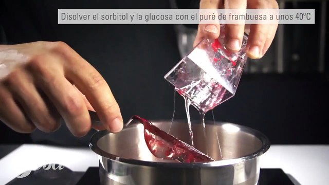 Ganache de Chocolate y Frambuesas · Glucosa Líquida _ Sorbitol Granulado · Azúcares Técnicos