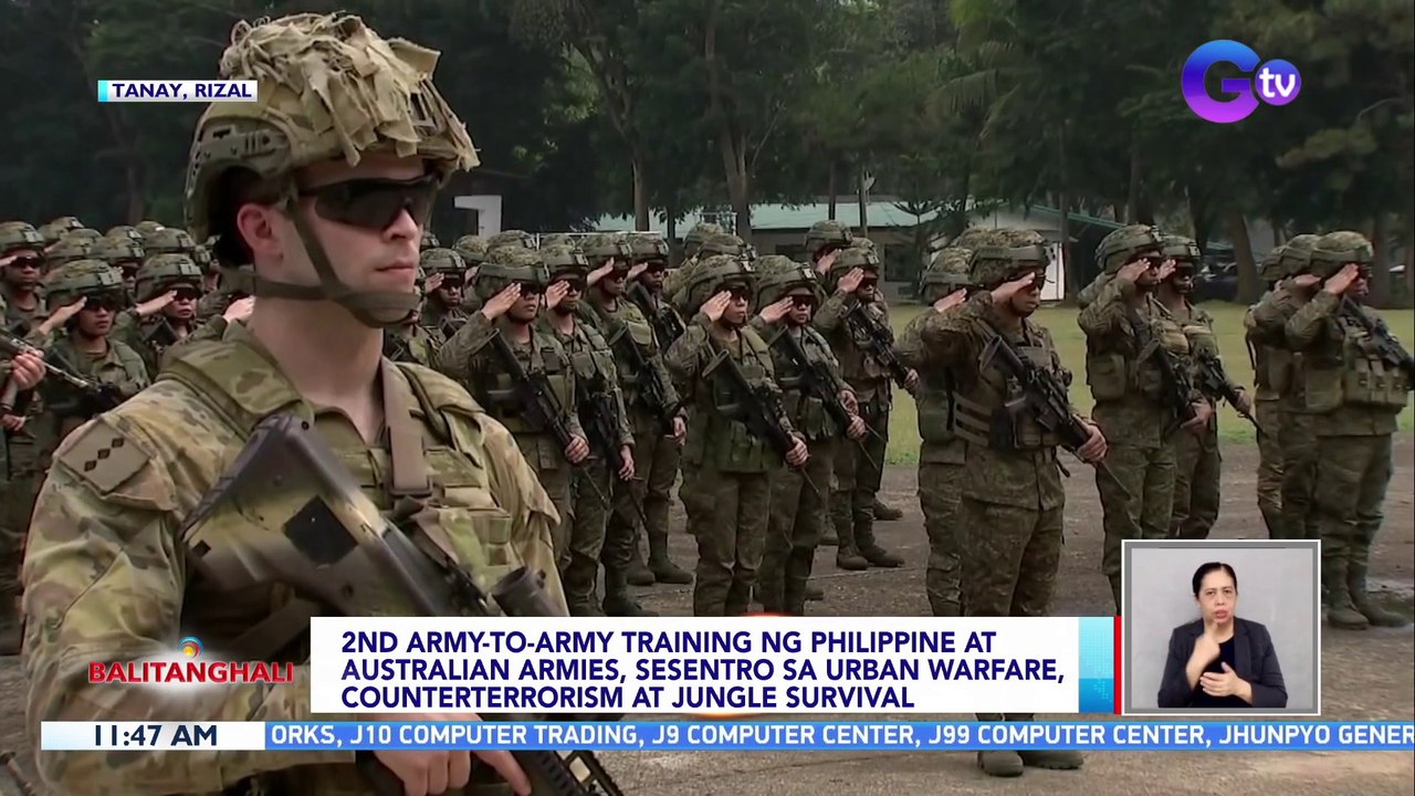 2nd army-to-army training ng Philippine at Australian armies, sesentro sa urban warfare, counterterrorism at jungle survival | BT