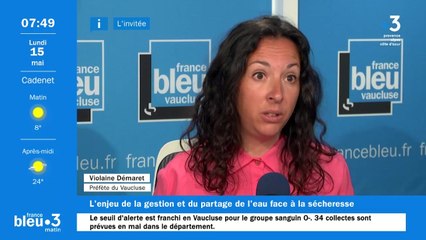 De nouvelles restrictions d'eau en Vaucluse, avec la préfète Violaine Démaret