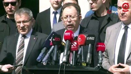 YSK Başkanı Yener, son durumu paylaştı