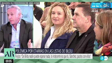 Inda: "Otegi es el salvavidas de Sánchez; que el Gobierno vaya de la mano de esta chusma es vomitivo"
