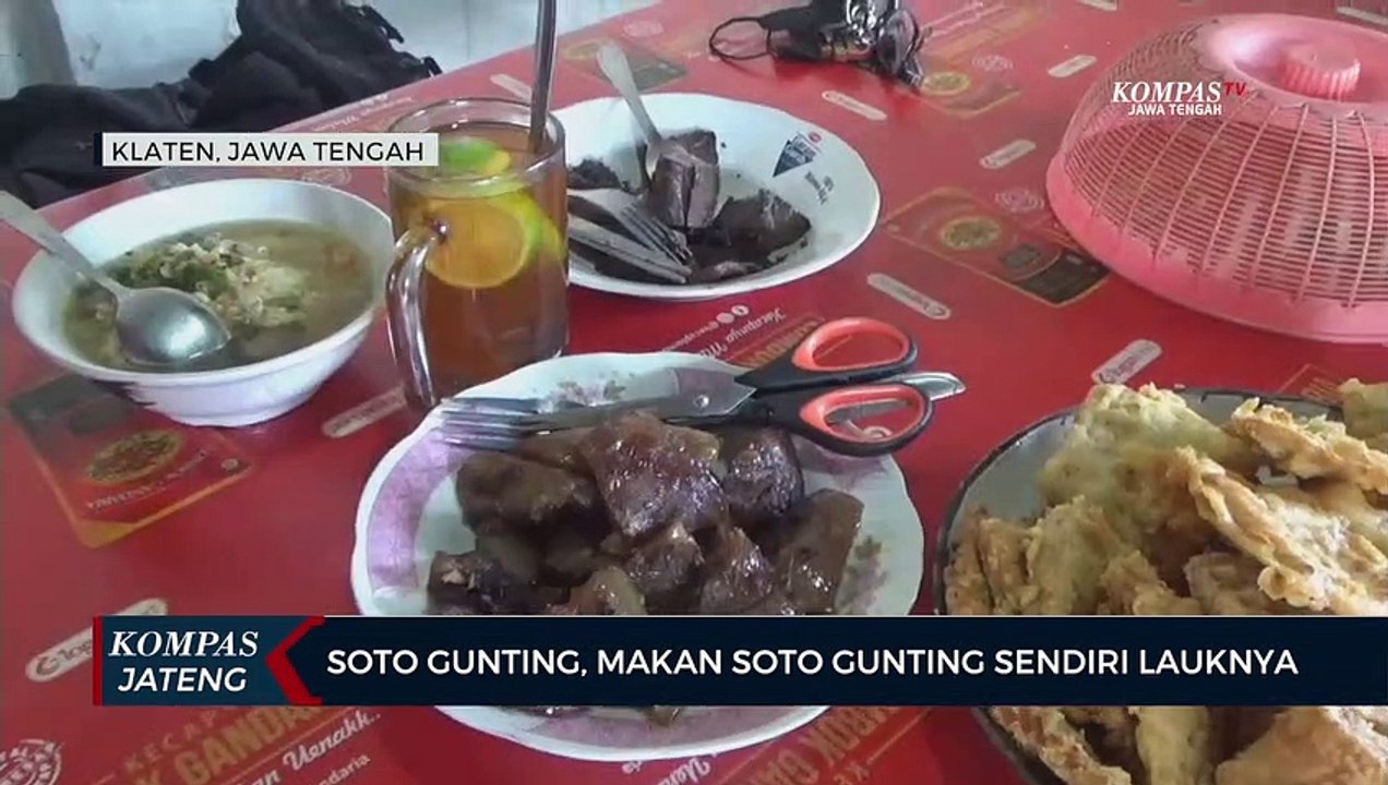 Soto Gunting, Makan Soto Gunting Sendiri Lauknya