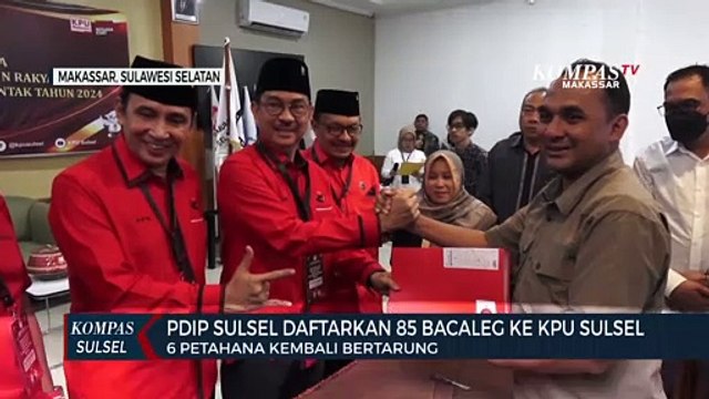 PDIP Sulsel Daftarkan 85 Bacaleg Ke KPU Sulsel