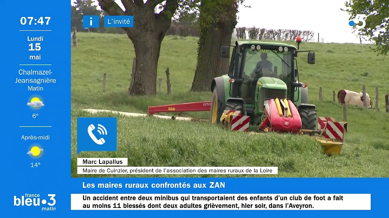 Marc Lapallus, président de l'Association des maires ruraux de la Loire - L'invité du 6/9 du 15 mai 2023