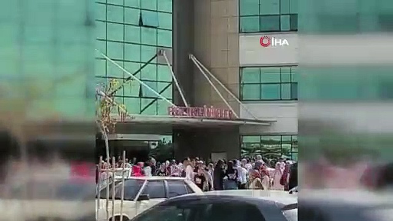 Devlet hastanesinde yangın paniği