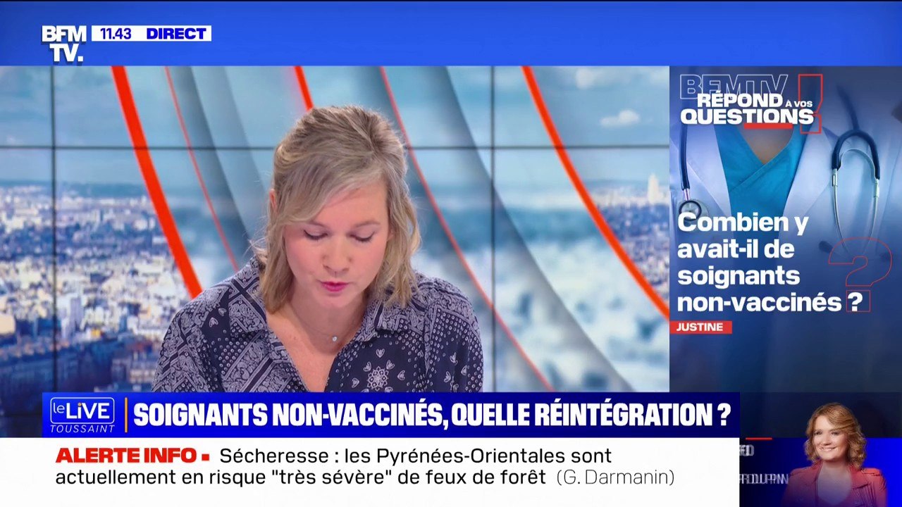 Combien y avait-il de soignants non-vaccinés ? BFMTV répond à vos questions
