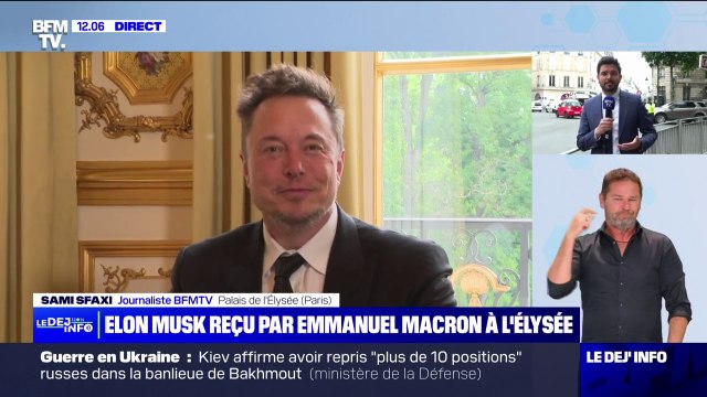 Le patron de Tesla, Elon Musk, reçu par Emmanuel Macron à l'Élysée