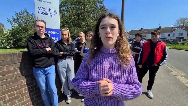 Students upset over the closure of a course for performing arts in West Sussex