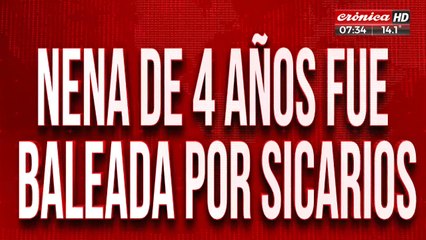 Rosario sangrienta: nena de cuatro años fue baleada por sicarios