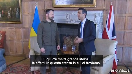 Incontro Zelensky-Sunak. Premier Gb evoca lo spirito di Churchill