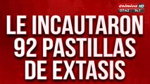 Incautaron 92 pastillas de éxtasis a dos asesores políticos