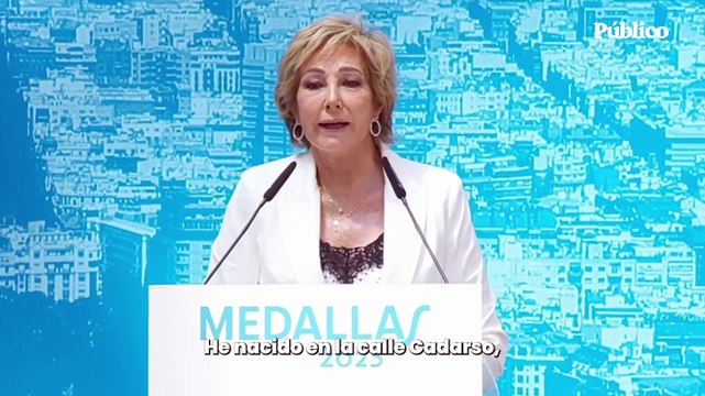 El discurso de Ana Rosa Quintana al recoger la medalla de San Isidro: Me he criado en Usera, en un barrio obrero, antes de que fuera Chinatown