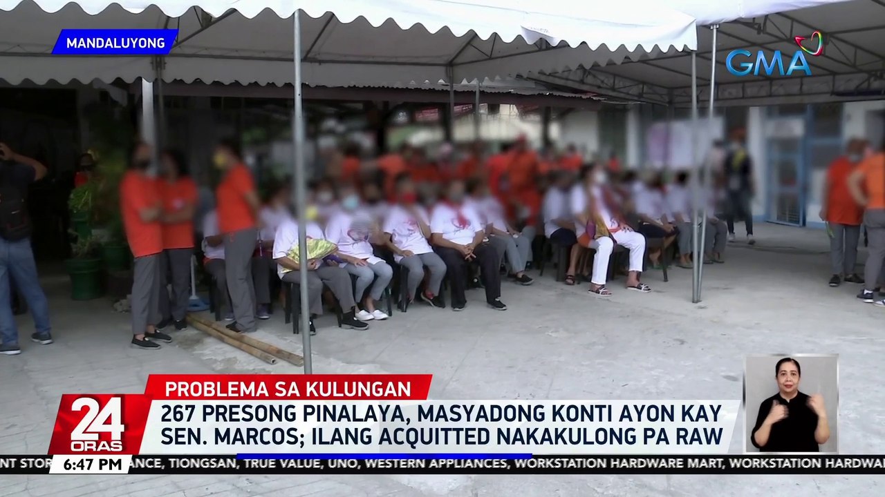 267 presong pinalaya, masyadong konti ayon kay Sen. Marcos; Ilang acquitted nakakulong pa raw | 24 Oras