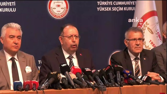 YSK Başkanı Yener: 28 Mayıs Pazar günü ikinci tur seçimlerinin yapılmasına karar verilmiştir