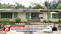 Mga classroom na sinira ng bagyong Karding sa Polillo Island, papalitan ng GMA Kapuso Foundation ng mas matibay | 24 Oras