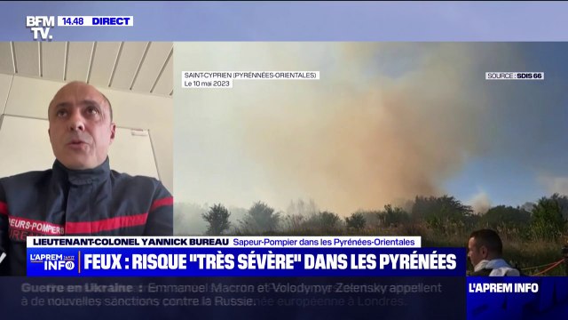 Lieutenant-Colonel Yannick Bureau (sapeur-pompier dans les Pyrénées-Orientales): Nous avons besoin d'eau et elle est en manque cruelle