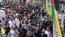 Cisgiordania, i funerali del giovane palestinese ucciso a Nablus
