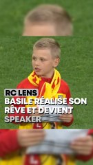 Basile réalise son rêve et devient speaker du RC Lens