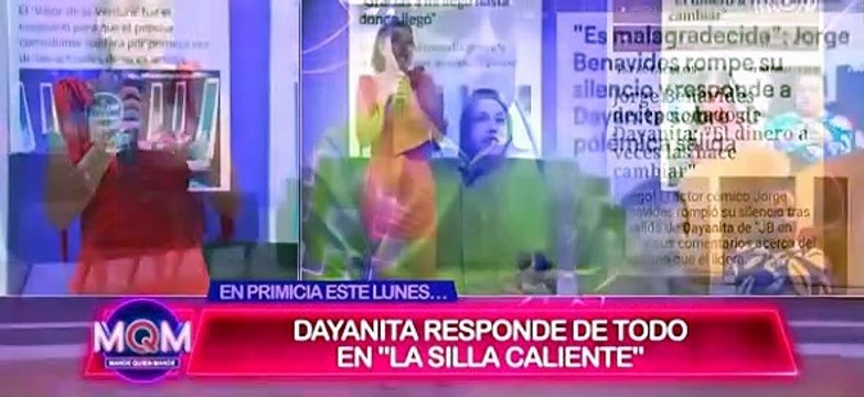 Dayanita responderá a Jorge Benavides