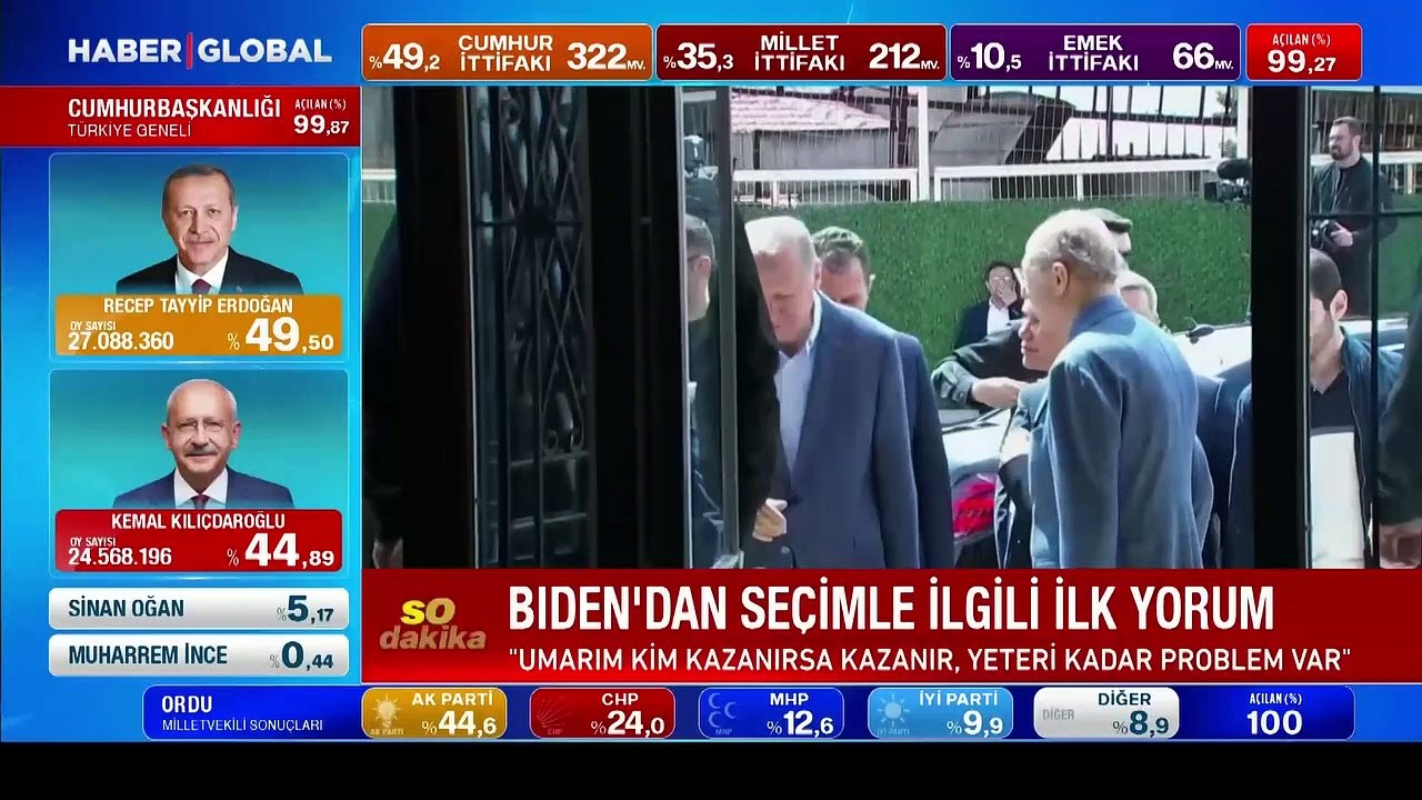 Biden'dan seçimle ilgili ilk yorum: Umarım kim kazanırsa kazanır