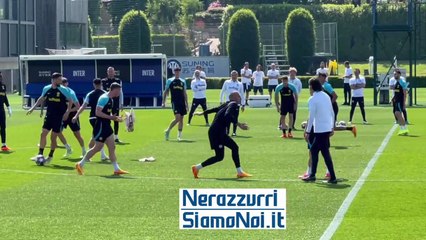 Inter, l'allenamento ad Appiano Gentile pre euroderby di ritorno: Correa in gruppo