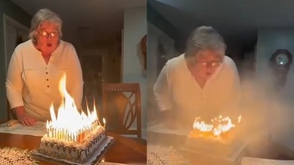 CAKE INFERNO! When a Birthday Celebration Goes Up in Smoke!
