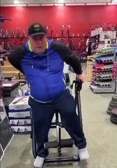 Pour lui la musculation c'est fini