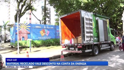 Material reciclado vale desconto na conta da energia